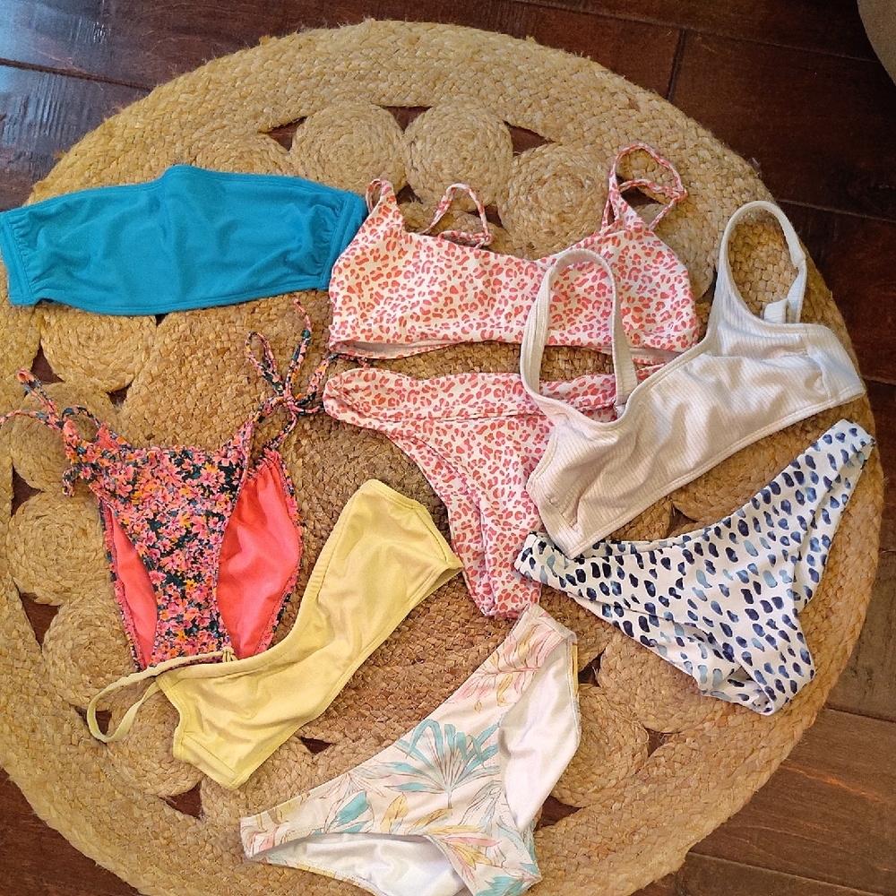 Wild Fable Blue and Pink Bikinis Swim Collection